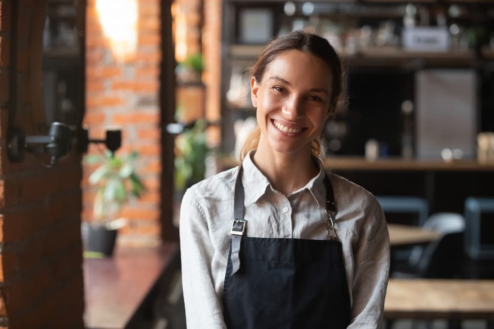 Headshot with coffee shop background