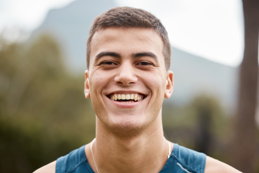 male headshot outdoors